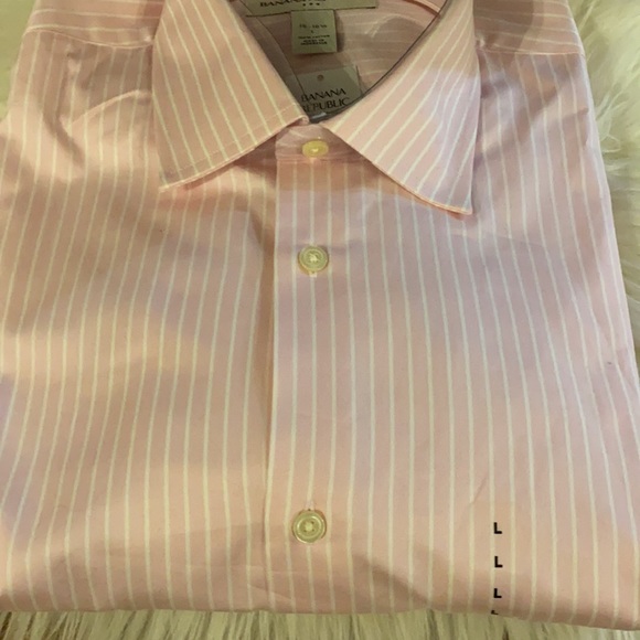 New Banana Republic men’s Long sleeve dress shirt size large 16 -16 1/2 - Picture 3 of 3